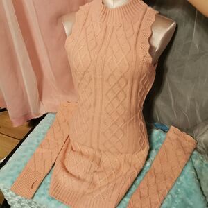 Sugar Thrillz Dolls Kill Size M Medium Mini Dress Soft Knit Sweater Pink Pastel